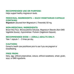 Organika Magnesium L-Threonate- High Absorption to Boost Magnesium Levels- 90vcaps