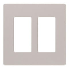 Lutron Claro 2 Gang Decorator/Rocker Wallplate, Matte | SC-2-TP | Taupe