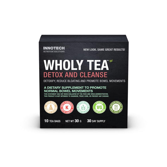 Innotech Nutrition Wholy Tea Detox & Cleanse - 10 Count (1 Month Supply)
