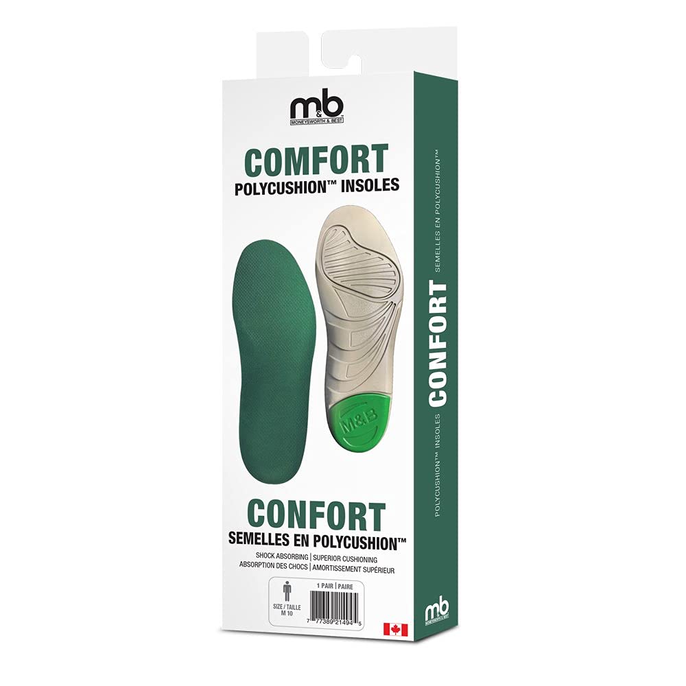 MONEYSWORTH & BEST | Comfort POLYCUSHION Insole | Men's 9