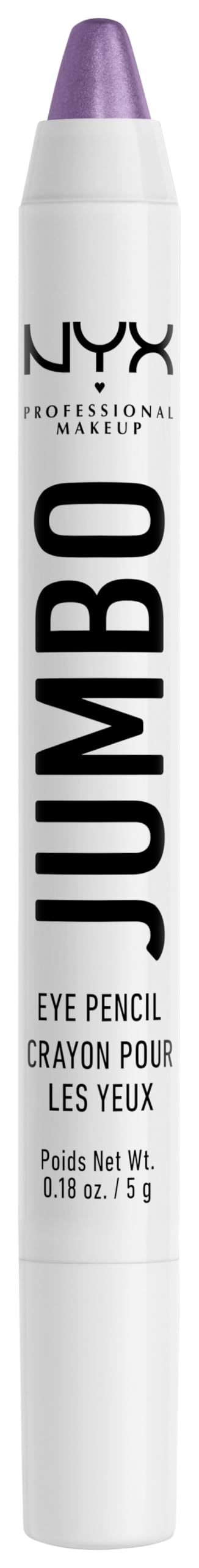 NYX PROFESSIONAL MAKEUP Jumbo Eye Pencil, Eyeshadow & Eyeliner Pencil - Eggplant (Violet), 5.1 g (Pack of 1)