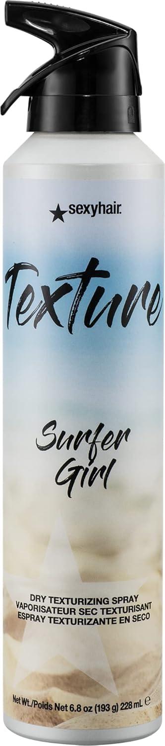 SexyHair Texture Surfer Girl Dry Texturizing Spray, 6.8 Oz | Maintains Natural Shine | Up to 24 Hour Humidity Resistance | All Hair Types