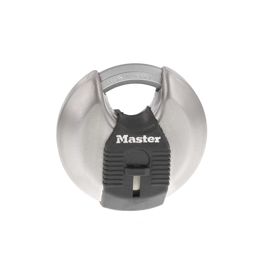 MASTERLOCK 70mm Disc Padlock, 2-3/4", Silver M40XKADCCSEN