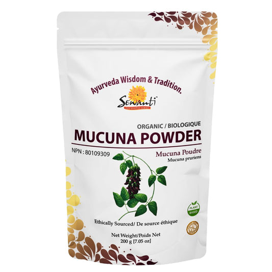 Organic Mucuna Powder 200g/ NPN 80109309/ Traditional Nutritive Tonic/Cowhage/Mucunapruriens