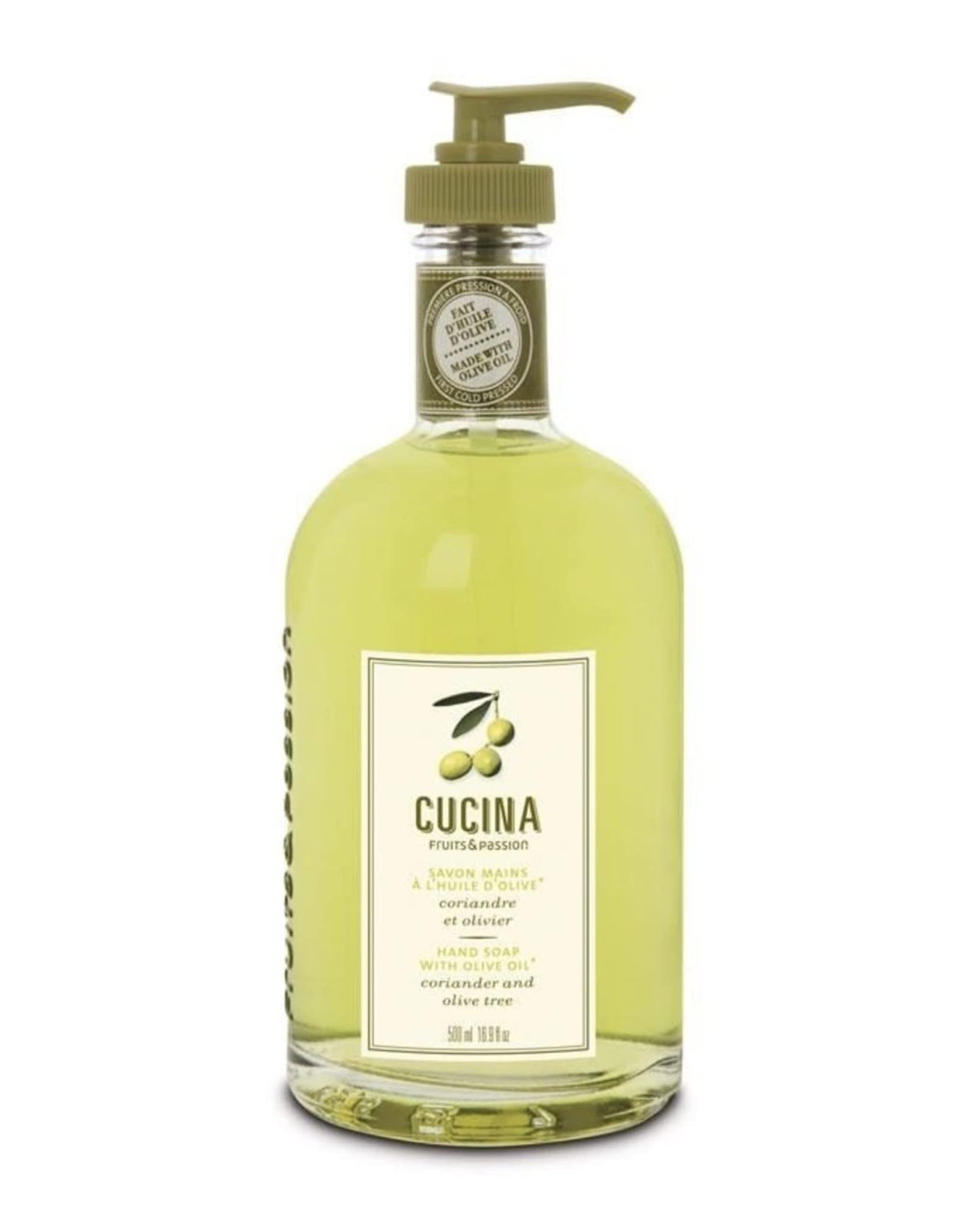 Cucina Hand Soap by Fruits & Passion - Coriander and Olive Tree - 500 ml