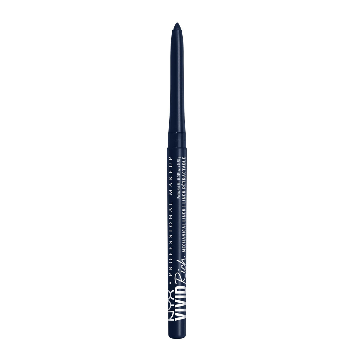 NYX PROFESSIONAL MAKEUP, Vivid Rich Mechanical Pencil, Eyeliner, Rich shades, Vegan Formula - Sapphire Bling (Dark Blue)