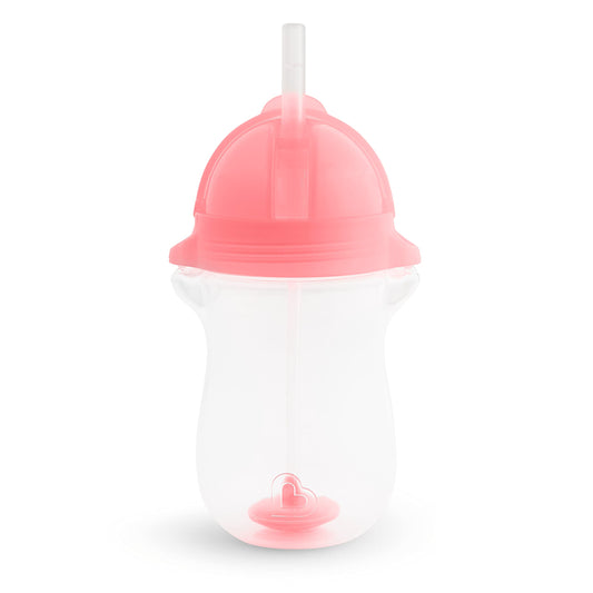 Munchkin-Click-Lock-Any-Angle-Weighted-1-Piece-Straw-Cup-(Pink)