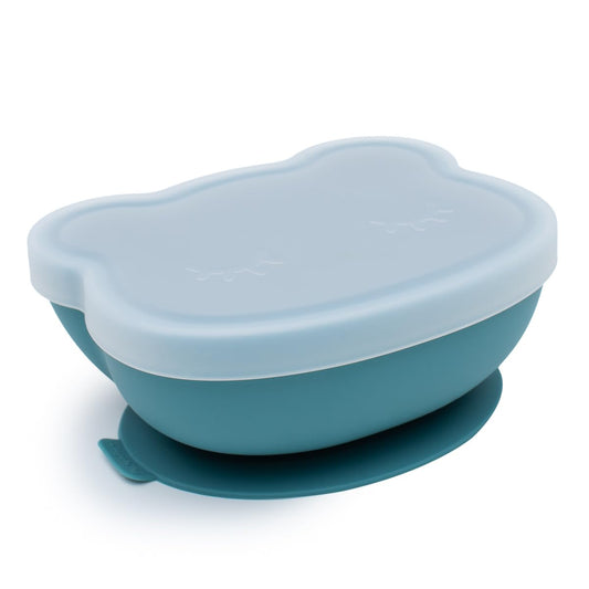 We Might Be Tiny Bear Stickie Bowl - Blue Dusk