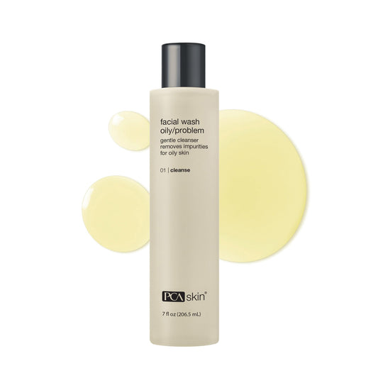 PCA SKIN Hydrating Face Wash For Oily & Acne Prone Skin - Oil-Free Daily Foaming Moisturizing Facial Cleanser With Lactic Acid & Glycerin, Removes Makeup, Oil & Dirt (7 fl oz)