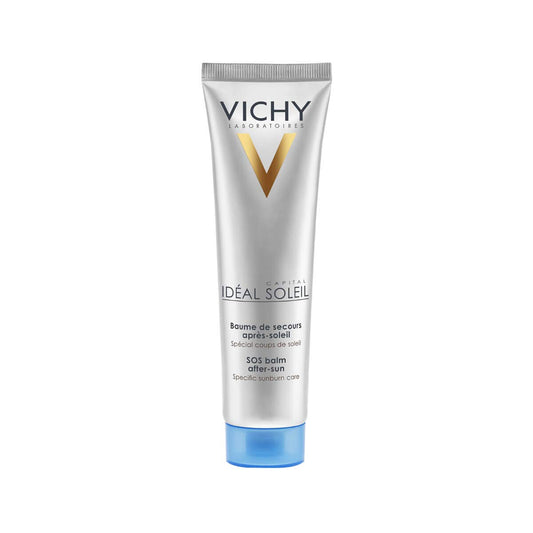 Vichy After Sun Body Moisturizer, Ideal Soleil After Sun SOS Balm for Sunburn Relief, Suitable for All Skin Types, Hydrating and Soothing, Hypoallergenic, 100mL