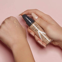 Almay Truly Lasting Color Liquid Makeup, Long Wearing Natural Finish Foundation with Vitamin E and Lemon Extract, Hypoallergenic, Cruelty Free, -Fragrance Free, Dermatologist Tested, 240 Beige, 1 oz/ 30ml