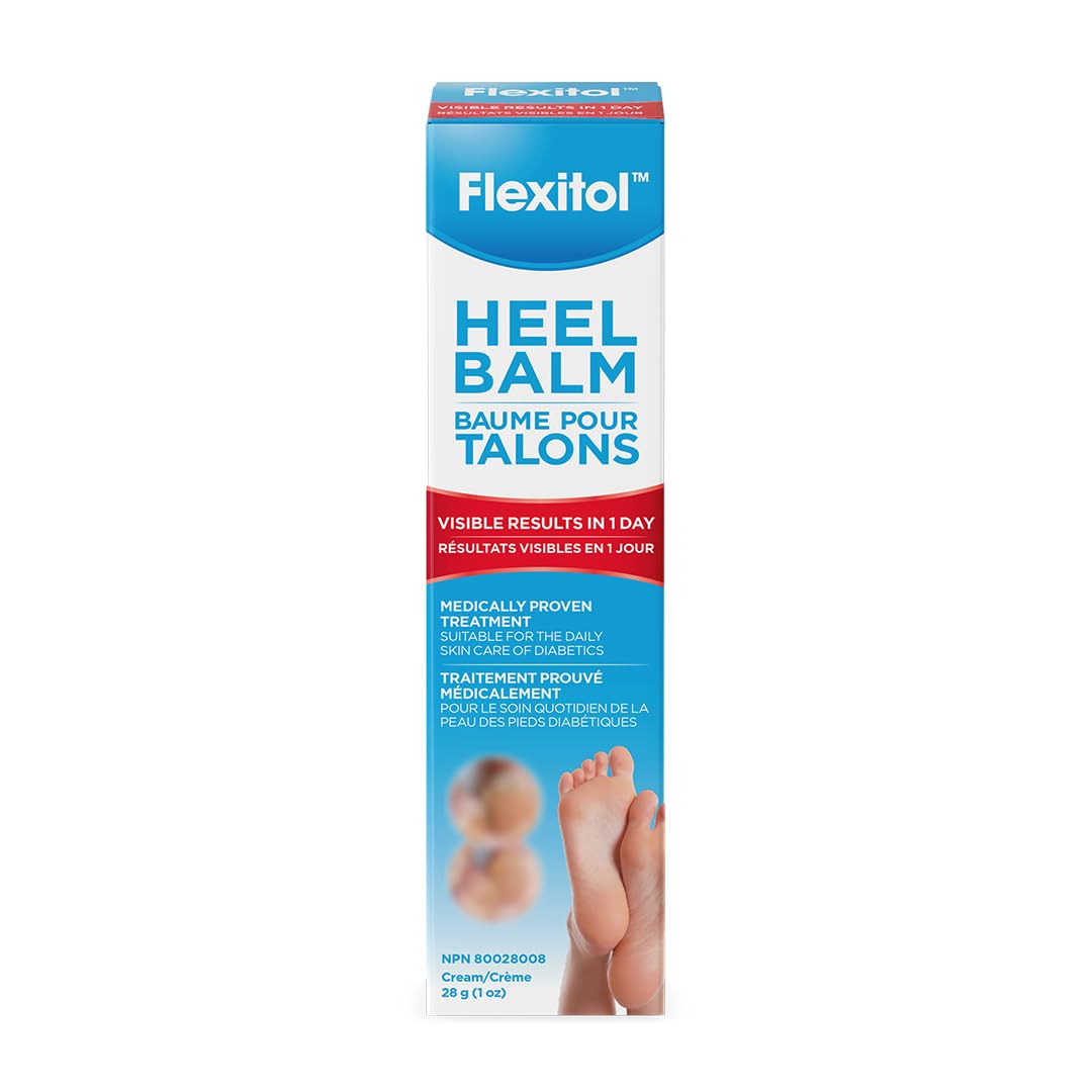 Flexitol Heel Balm – Best Foot Cream for Cracked Heels, Intensive Hydration for Dry, Rough Feet & Heels, Urea-Based Moisturizing Foot Balm, Soothing & Exfoliating for Cracked Heels (28g)