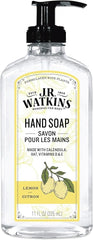 J.R. Watkins Lemon Gel Hand Soap, Scented Liquid Hand Wash for Bathroom or Kitchen, USA Made and Cruelty Free