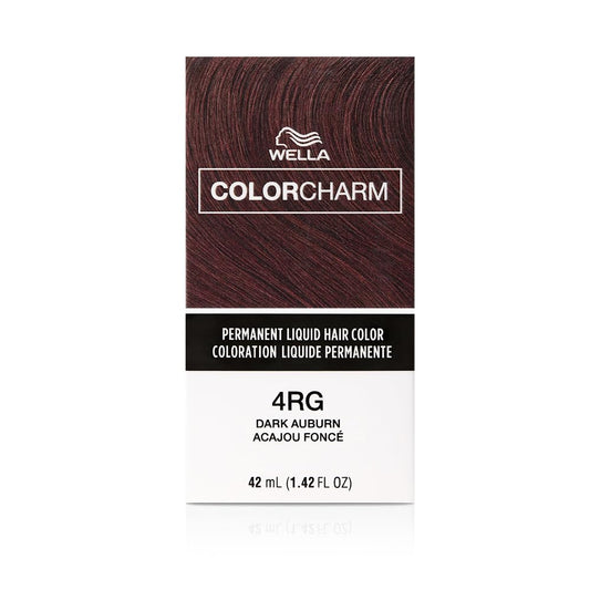 WELLA Color Charm Permanent Liquid Hair Color for Gray Coverage, 4RG Dark Auburn