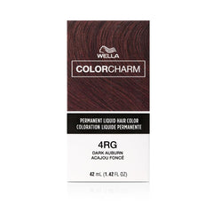 WELLA Color Charm Permanent Liquid Hair Color for Gray Coverage, 4RG Dark Auburn