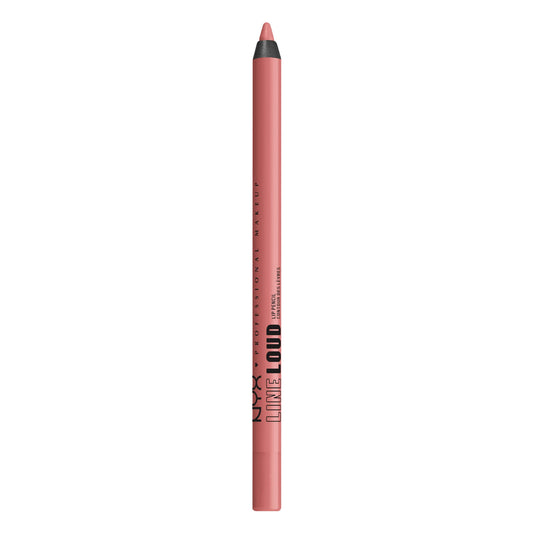 NYX Cosmetics PROFESSIONAL MAKEUP, Line Loud, Waterproof Lip Pencil, Infused with Vitamin E, Vegan Formula - BORN TO HUSTLE (Muted Rose)