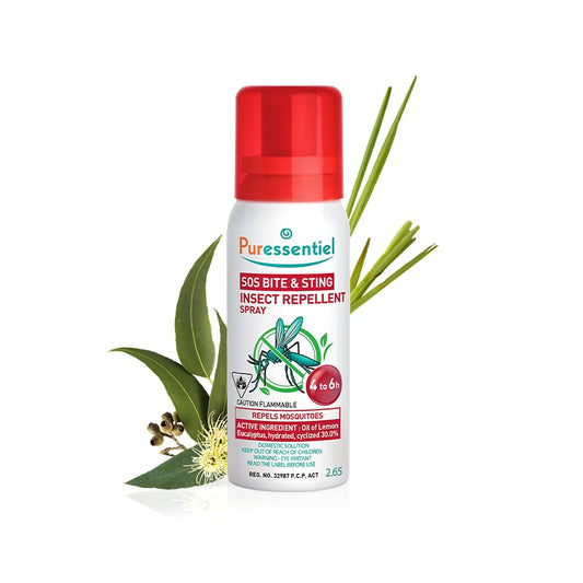 Puressentiel Bite & Sting Repellent & Soothing Spray 75 ml – Mosquito, Insect, Fly, Tick Repellent – Effective Up to 7 Hours – 100% Plant Origin – Deet Free – Child Safe