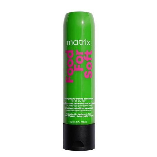 Matrix Detangling Hydrating Conditioner for Dry and Brittle Hair, with Avocado Oil and Hyaluronic Acid, Food For Soft, 300 ml