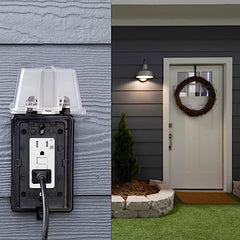 Amazon Basics Weather-Resistant GFCI Receptacle with LED Indicator, 15 Amp