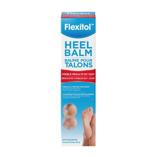 Flexitol Heel Balm - Best Foot Cream for Cracked Heels, Foot Ointment for Dry, Chapped Feet & Cracked Toes, Ultimate Heel Care Treatment (56g)
