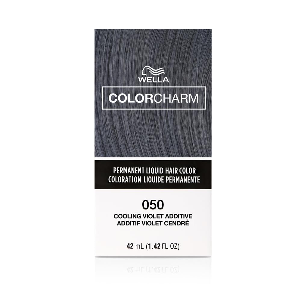 COLORCHARM Permanent Liquid Hair Color for Gray Coverage | 050 Cooling Violet | 1.4 Fl oz. | 42 ml - Packaging May Vary