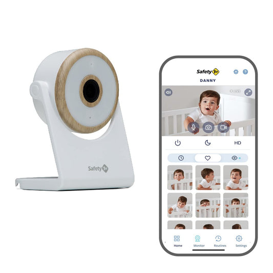 Safety 1St Connected 1080P WiFi Baby Monitor — Motion & Sound Notifications, Encrypted Hd Streaming from Anywhere, Advanced Night Vision, iOS and Android Compatible, Natural with White