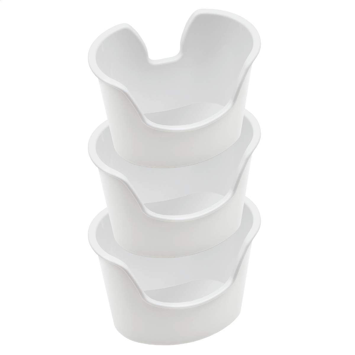 Acu-Life Ear Wash and Ear Wax Remover Basin, Molded for Comfort Fit, Easy to Use Design, White, 3 Count