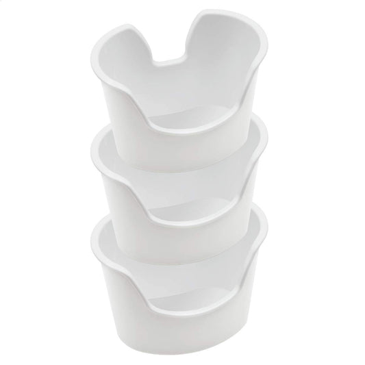 Acu-Life Ear Wash and Ear Wax Remover Basin, Molded for Comfort Fit, Easy to Use Design, White, 3 Count