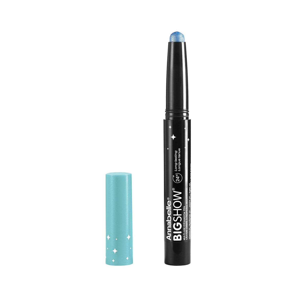 Annabelle Bigshow Multi-Use Eyeshadow Pen, 05 Curaçao, Highly Pigmented, Long-Lasting, Waterproof, Transfer-Proof, Smudge-Proof, Paraben-Free, Fragrance-Free, Vegan, Cruelty-Free, 1.3 g