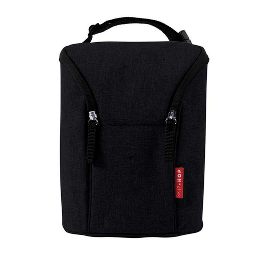Skip Hop Baby Breastmilk Cooler Insulated Bottle Bag, Grab & Go, Black
