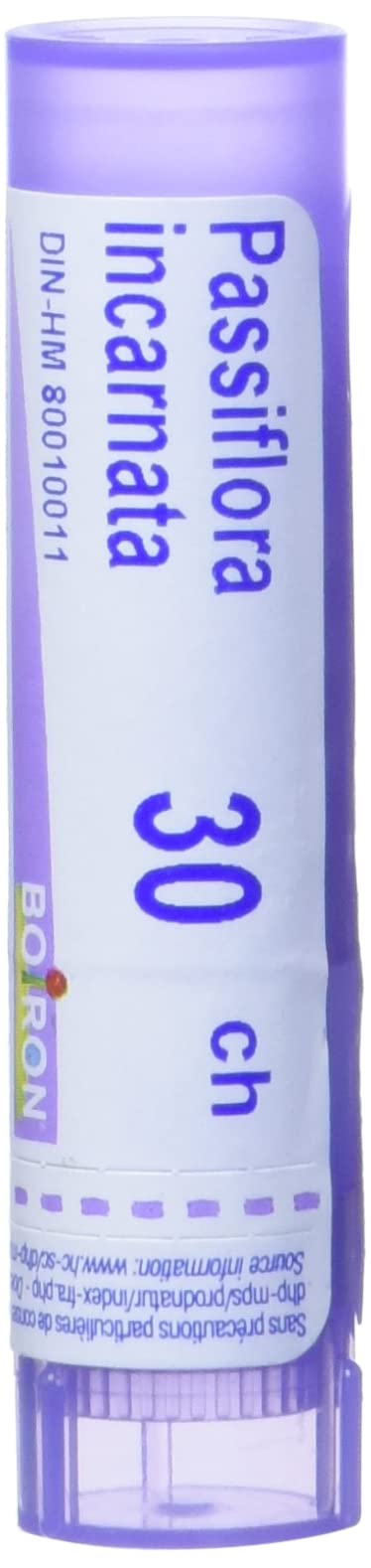 Boiron Passiflora incarnata 30ch,Homeopathic medicine. Each tube contains 4 g (approximately 80 pellets)