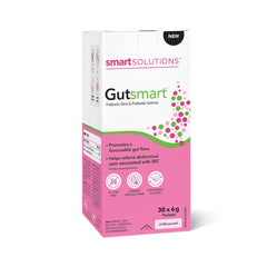 Lorna Vanderhaeghe Smart Solutions Gutsmart Unflavoured Sticks Packs, Probiotic with Fibre, Unflavoured, 30 Count