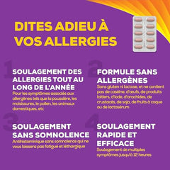 Allegra 12 Hour Allergy Medication, Non Drowsy, Fast, Multi-Symptom Allergy Relief Medicine for Sneezing, Runny Nose, Itchy/Watery Eyes, Throat or Palate, Fexofenadine Hydrochloride 60 mg, 36 Tablets
