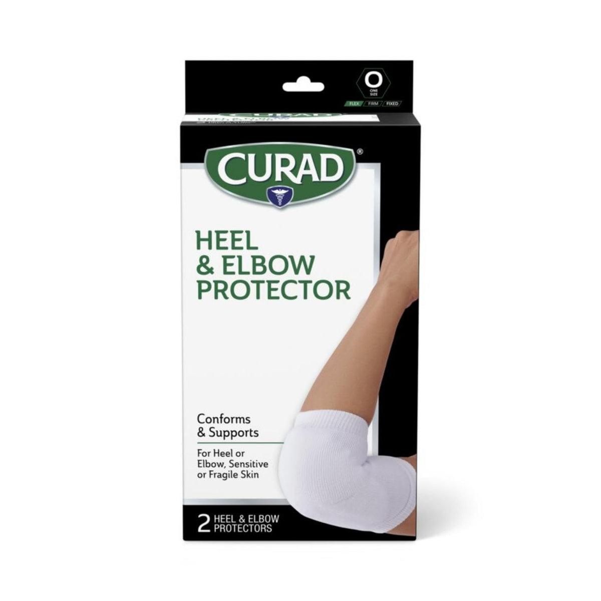Medline Curad Heel and Elbow Protector, One Size Fits Most, 2 Count (Pack of 1)