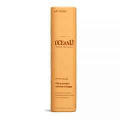 ATTITUDE Oceanly Face Cream Stick, Made in Canada, EWG Verified, Plastic-free, Plant & Mineral-Based Ingredients, Vegan Beauty Products, PHYTO GLOW, Unscented, 30 grams