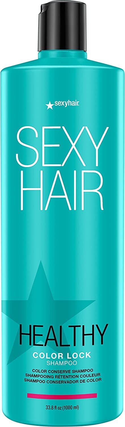 SexyHair Healthy Color Lock Color Conserve Shampoo, 33.8 Oz | Color Safe | SLS and SLES Sulfate Free | All Hair Types
