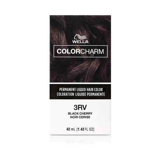 WELLA Color Charm Permanent Liquid Hair Color for Gray Coverage, 3RV Black Cherry