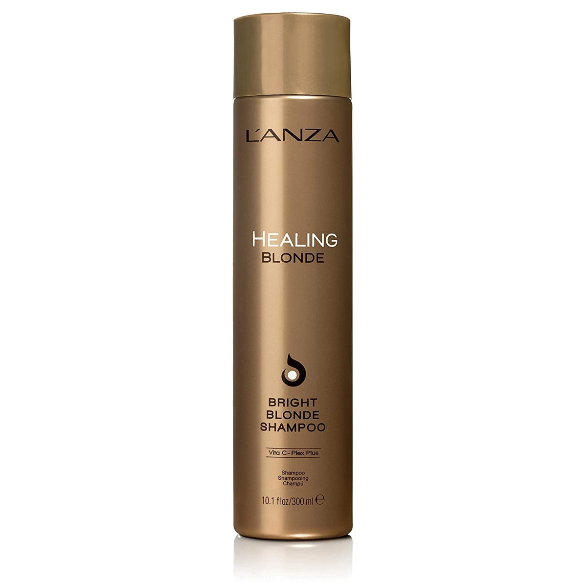 L’ANZA Healing Blonde Bright Shampoo, Formulated for Natural & Decolorized Blonde Hair - Boosts Shine and Brightness while Healing, with Sulfate-free, Paraben-free, Gluten-free Formula (300ml)