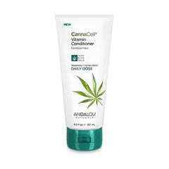 Andalou Naturals CannaCell Vitamin Conditioner, Daily Dose, 8.5 Ounce Tube, THC-Free, Sulfate-Free, Silicone-Free Botanical Hair Care