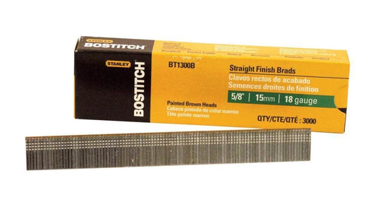 Stanley Bostitch BT1300B 5/8-Inch 18-Gauge Brad Nails, 3000 per Box