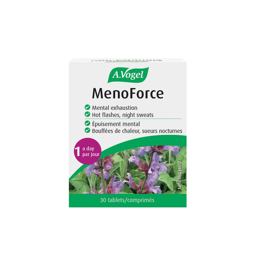 A.Vogel Menoforce - Clinically Proven Menopause Relief for Hot Flashes, Night Sweats & Mental Exhaustion - 1-A-Day Sage Tablets, Vegan, Sugar-Free & Gluten-Free - For Women - 30 Tablets