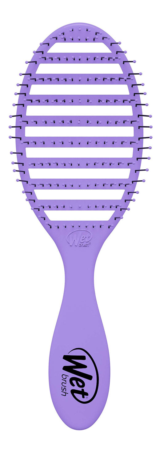 Wet Brush Speed Dry Hair Brush - Purple - Vented Design and Ultra Soft HeatFlex Bristles Are Blow Dry Safe With Ergonomic Handle Manages Tangle and Uncontrollable Hair - Pain-Free