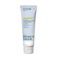 ATTITUDE Extra Gentle Hair Conditioner for Sensitive Dry Scalp, Made in Canada, Soothing Oat, Naturally Derived Ingredients, Dermatologically Tested, Vegan Detangler, Unscented, 240 mL