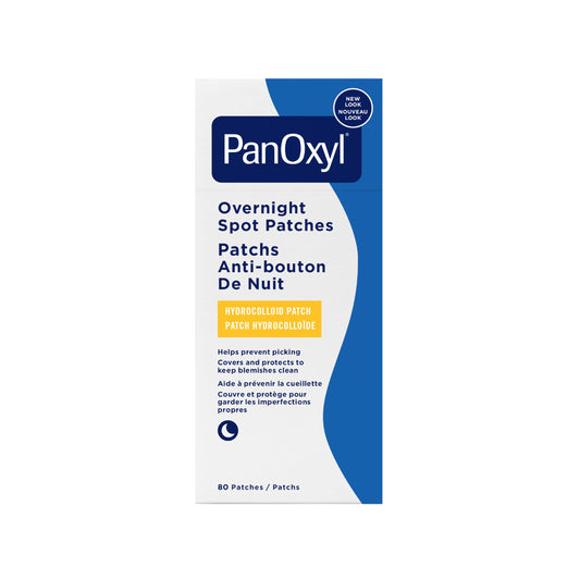 PanOxyl Overnight Spot Patches, Clear Latex-Free Hydrocolloid Blemish Dots, Overnight Protection for all skin types, 80ct