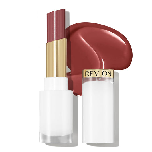 Revlon Super Lustrous Glass Shine Balm, Moisturizing Lip Makeup, Shiny Finish, Made with Hydrating and Nourishing Ingredients for Comfortable Wear, 008 Rum Raisin, 0.11 oz