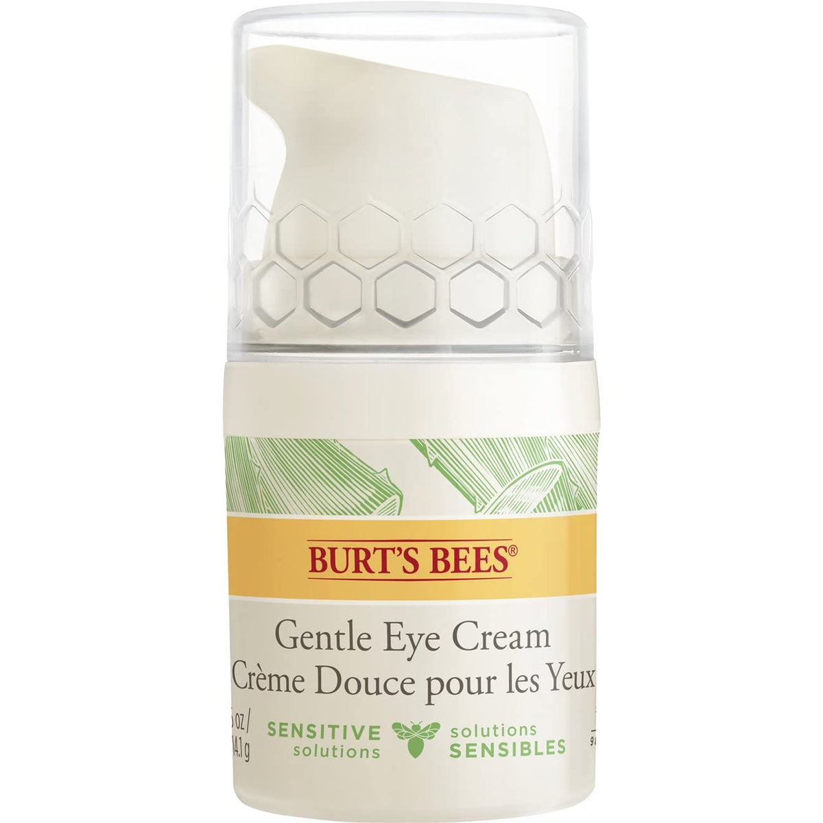 Burt's Bees Eye Cream for Sensitive Skin with Cotton Extract 98.9% Natural Origin, Developed with Dermatologists, 14.1g