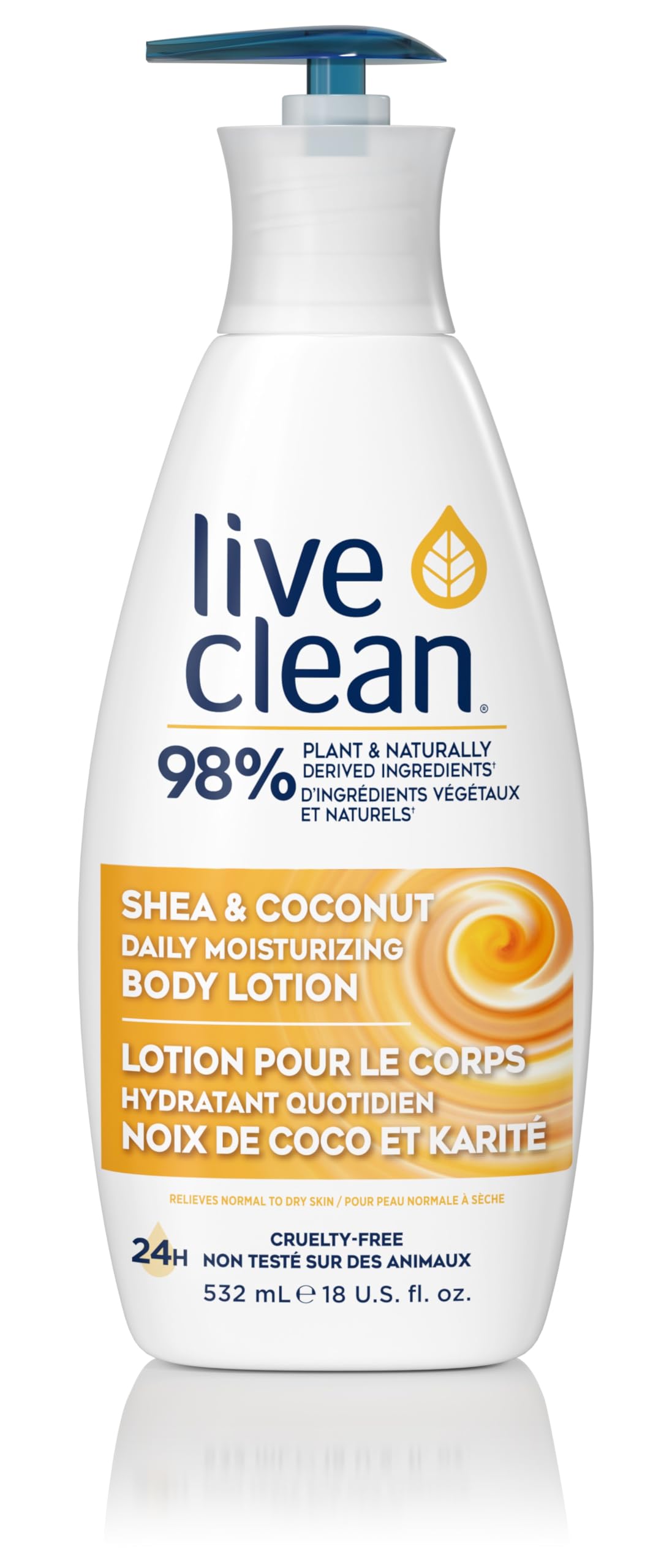 Live Clean Daily Moisturizing Body Lotion, Shea & Coconut, 532 mL