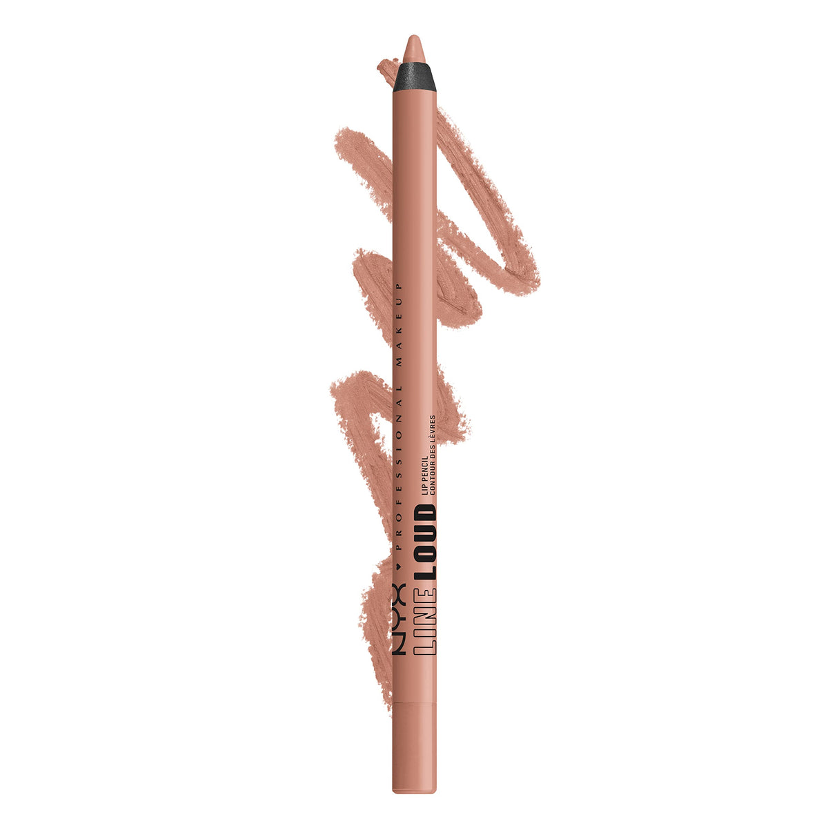 NYX PROFESSIONAL MAKEUP, Line Loud, Waterproof Lip Pencil, Infused with Vitamin E, Vegan Formula - GOAL CRUSHER (Mid-Tone Beige)