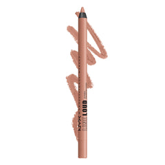 NYX PROFESSIONAL MAKEUP, Line Loud, Waterproof Lip Pencil, Infused with Vitamin E, Vegan Formula - GOAL CRUSHER (Mid-Tone Beige)