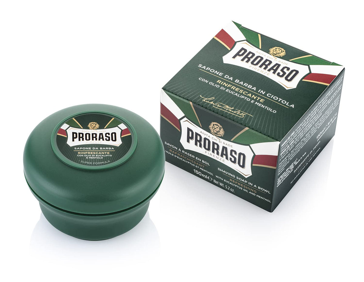 Proraso Shaving Soap, Eucalyptus and Menthol , 150 ml (Pack of 1)